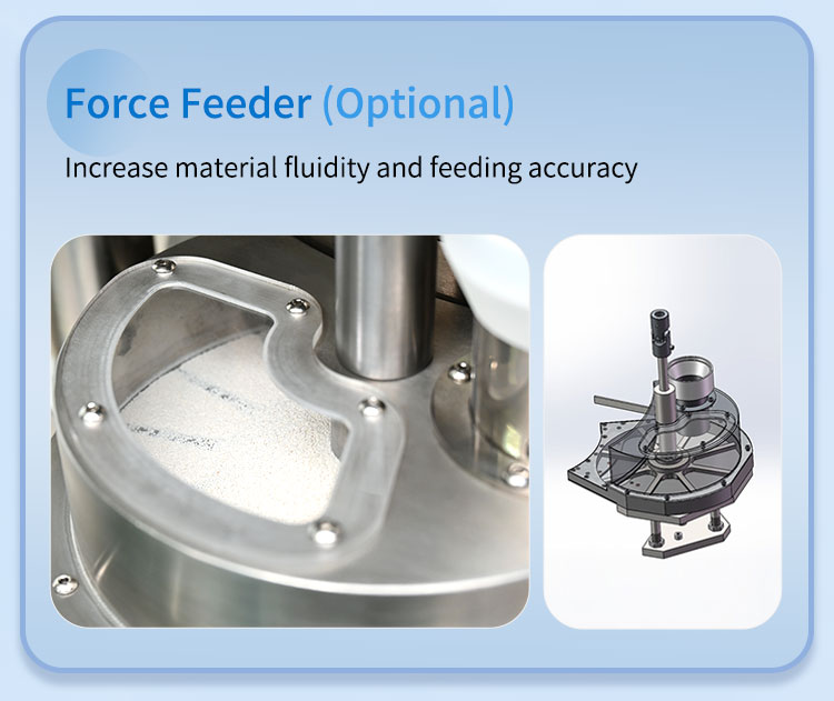 tablet machine force feeder