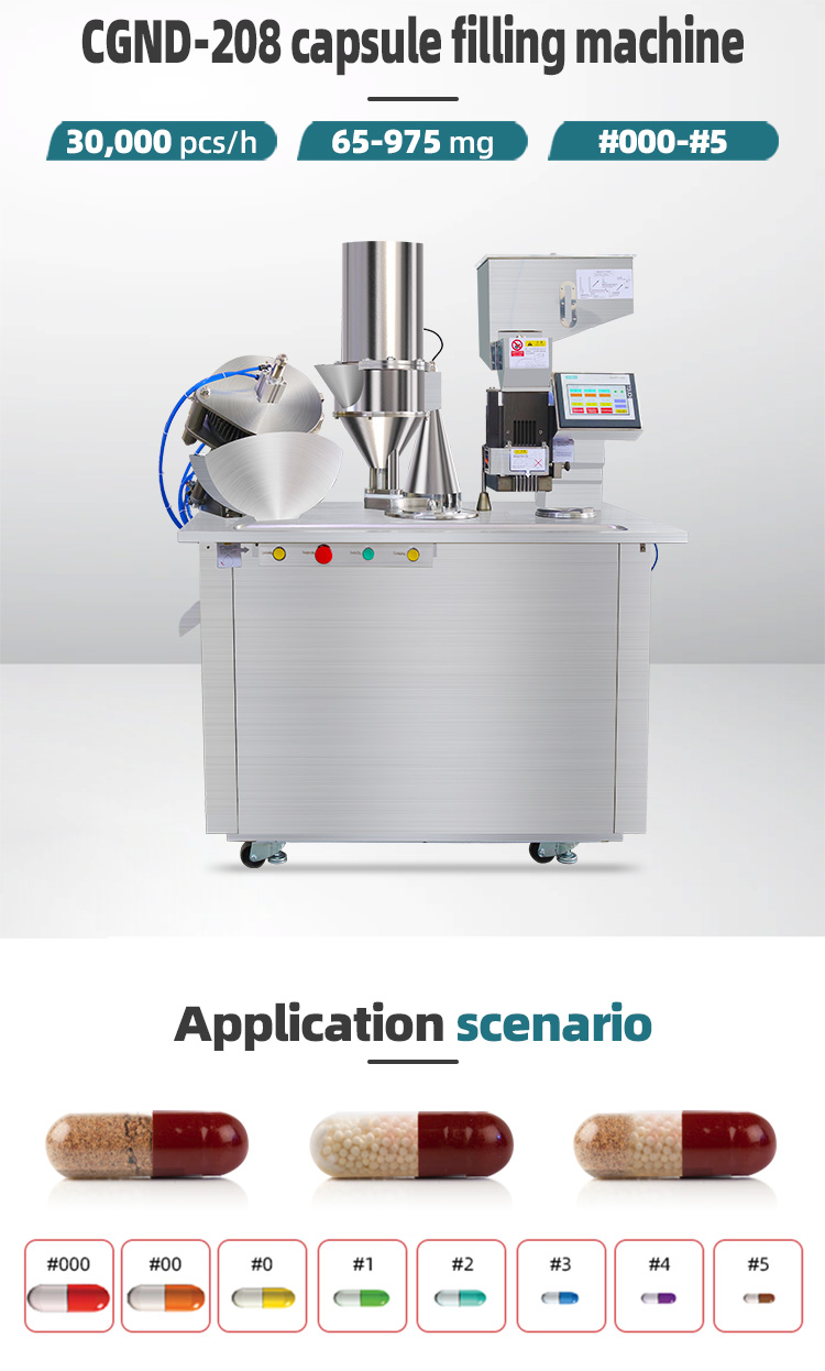 Semi-automatic capsule filling machine