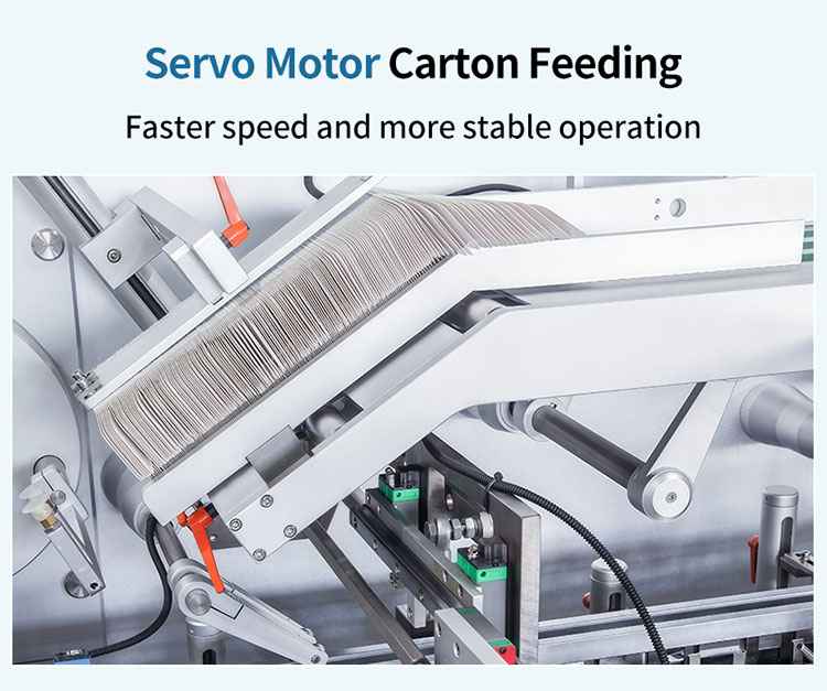 servo motor carton feeding